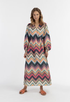 LANGARM - Maxi dress - zickzack druck