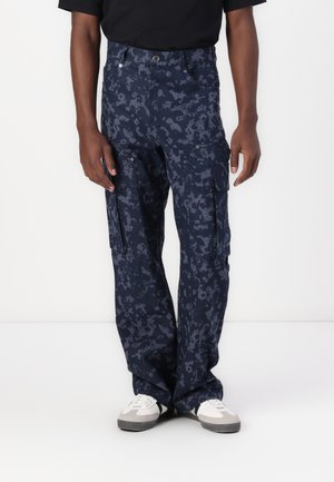 Sean John, SCRIPT LOGO CAMOUFLAGE - Pantalon cargo - blue