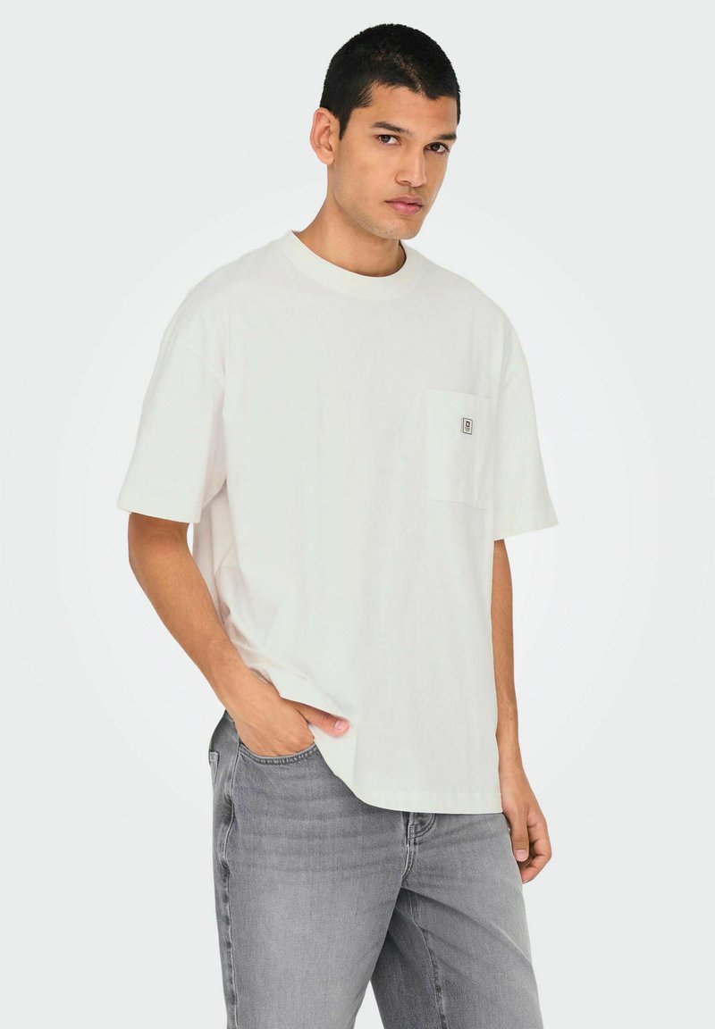 Only & Sons ONSKING - Basic T-shirt - cloud dancer