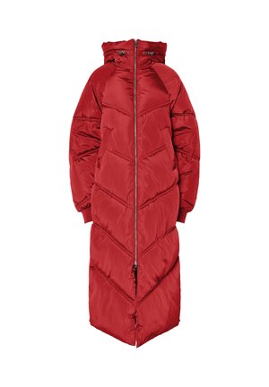 Pieces PCJOLIE LONG PUFFER JACKET - Χειμωνιάτικο παλτό - goji berry