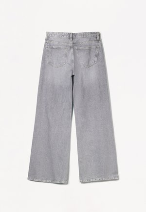 Bershka WIDE-LEG - Wide Leg - grey