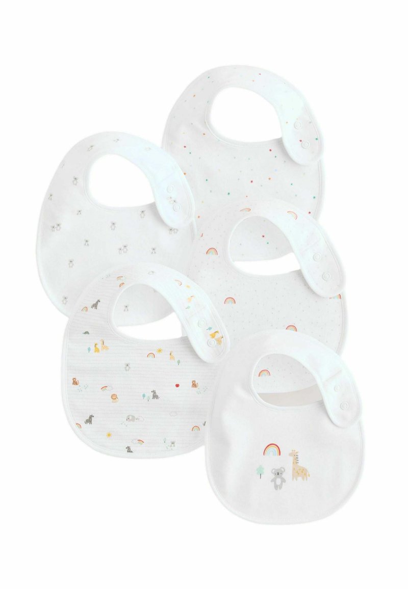 Next - REGULAR FIT - ANIMAL  5 PACK . - Bib - white, Enlarge