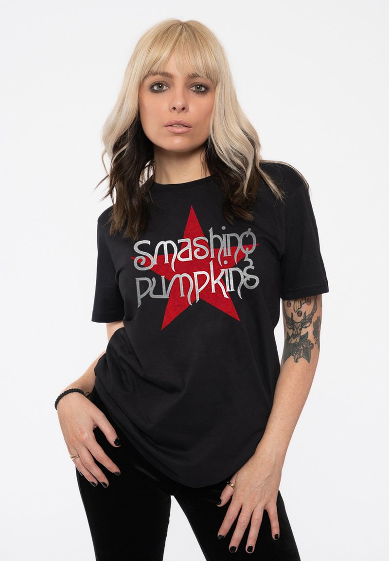 Paradiso Clothing THE SMASHING PUMPKINS STAR BAND LOGO - Print T-shirt - black