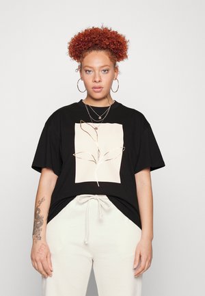 SLFMANDA TEE - Print T-shirt - black