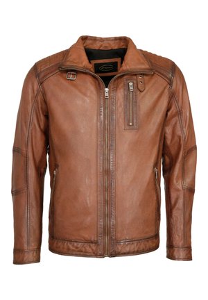 Lederjacke - cognac