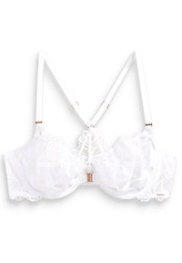 EMBROIDERED FRONT FASTENING NON PAD - Tugitraadiga rinnahoidja - white
