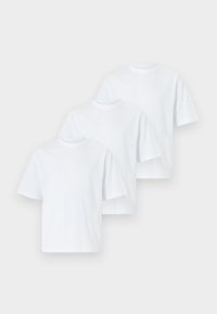 SLHLOOSEOSCAR O NECK TEE 3 PACK - T-shirt - bas - bright white
