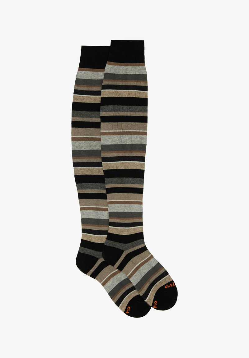 Gallo PARIGINA RIGHE - Overkneestrümpfe - nero panna