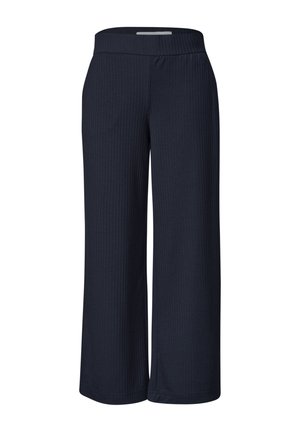 Street One Studio, WIDE LEG HOSE IN RIPPSTRUKTUR - Stoffhose - midnight muse