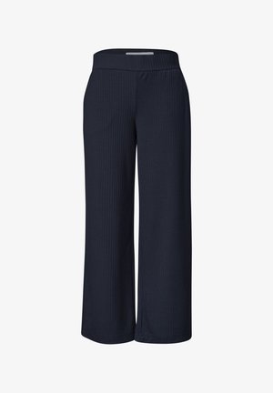 Street One Studio, WIDE LEG HOSE IN RIPPSTRUKTUR - Stoffhose - midnight muse