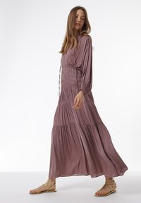 Leem SHIRRED WAIST - Vestido largo - brown