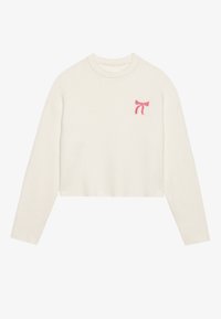 Stickad tröja - off white