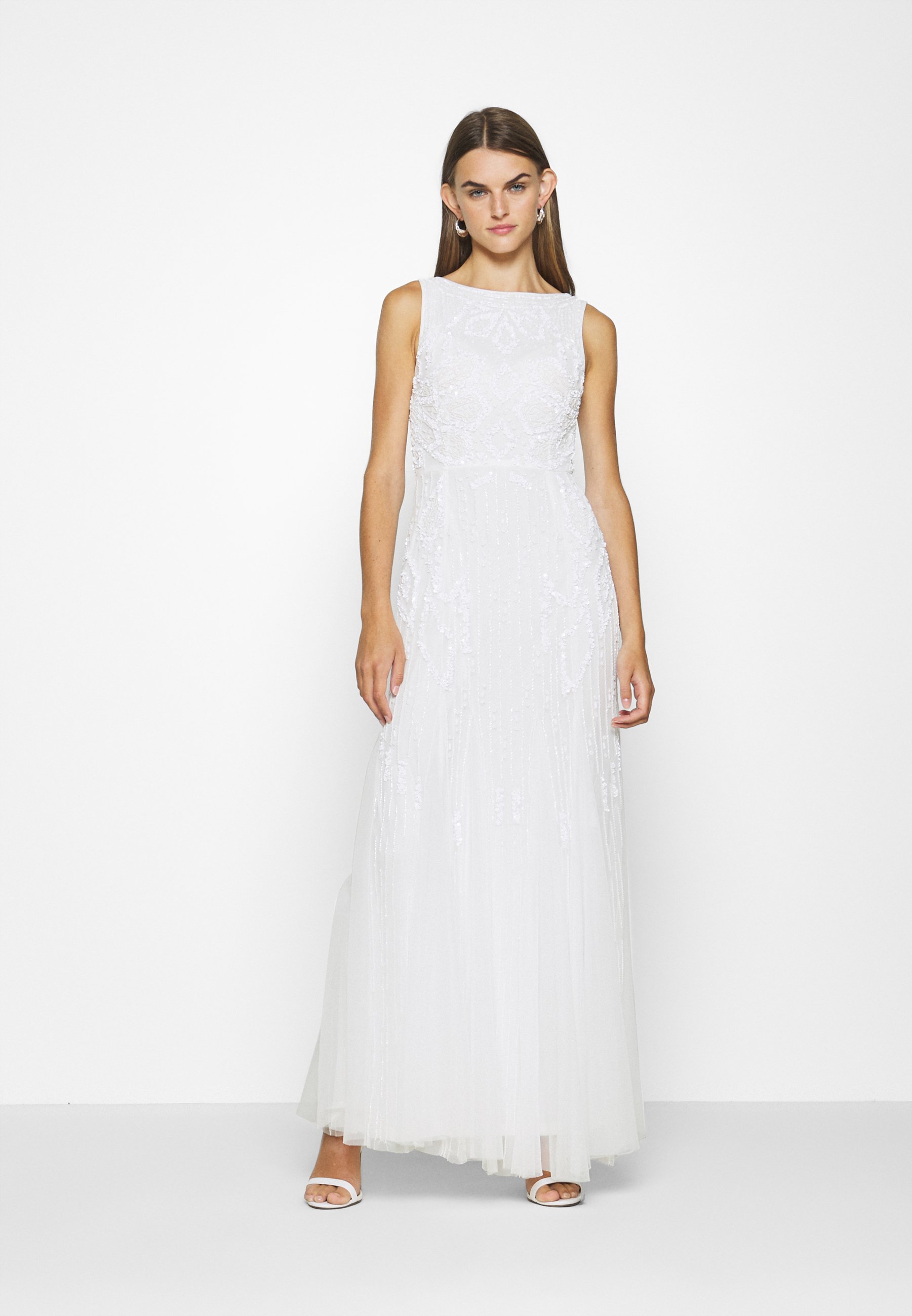 zalando robe cocktail blanche