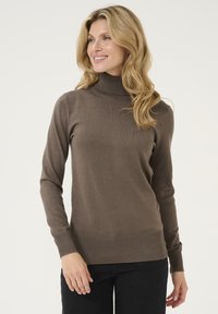 ASTRID ROLL NECK - Svetr - major brown