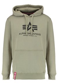 BASIC - Sweat à capuche - oliv