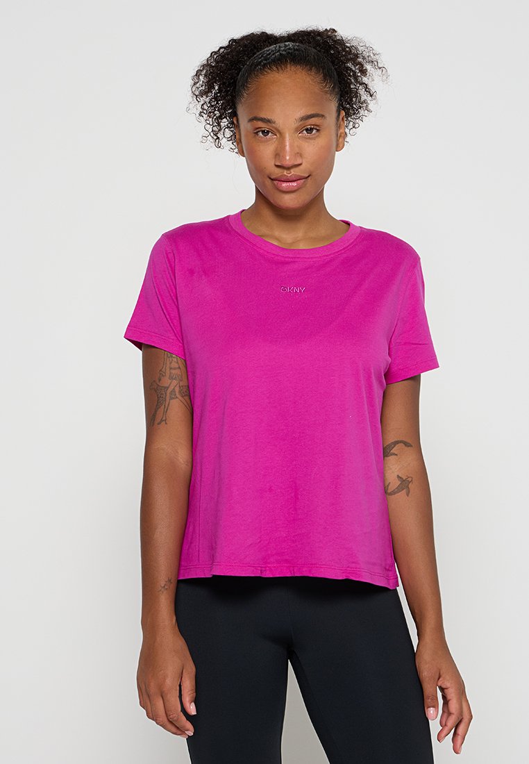 DKNY Sport T-shirt basic donkerroze