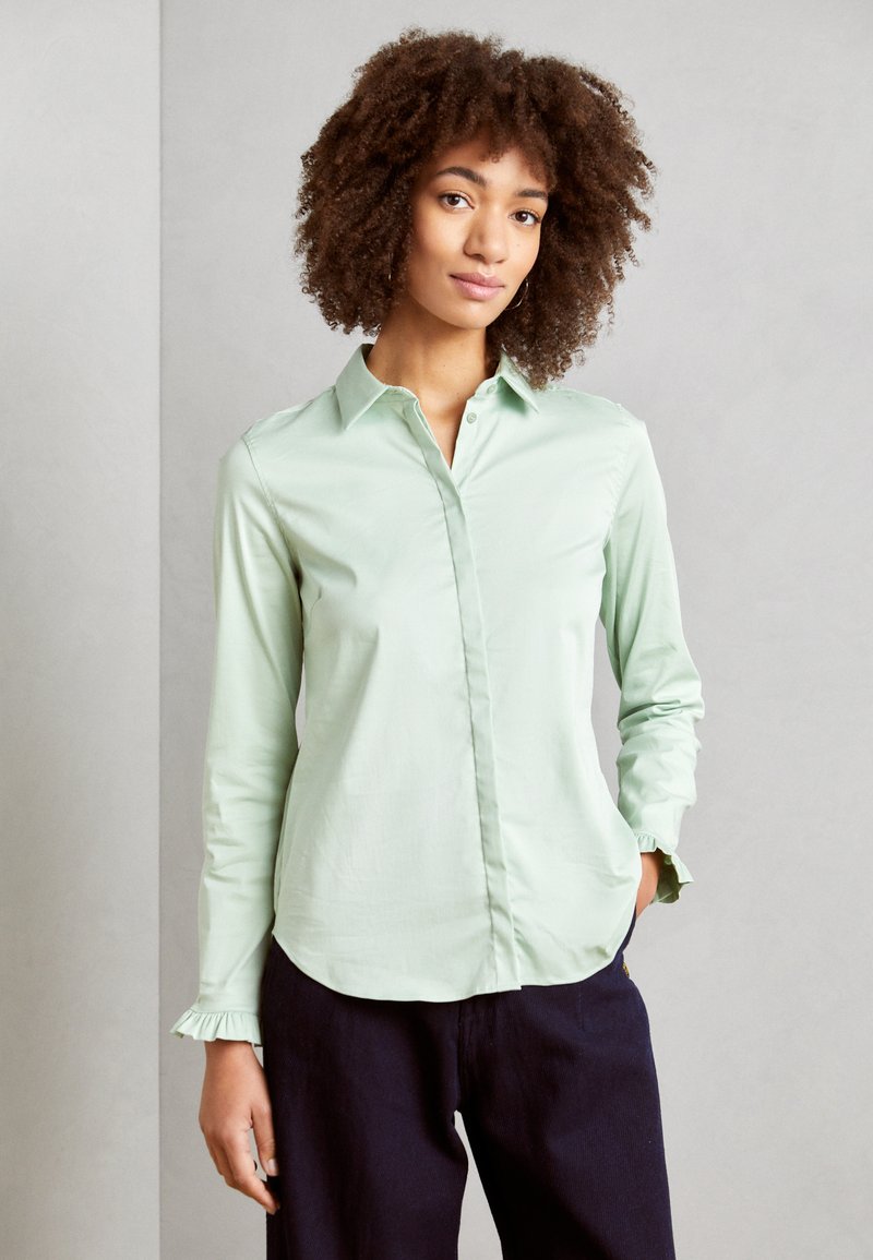 Mos Mosh FLIP SHIRT - Pogājama blūze - smoke green