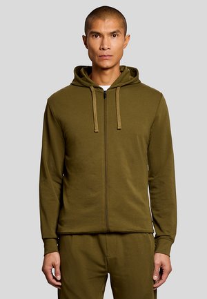 LIGHTWEIGHT ZIP THROUGH LOUNGE - Sweater met rits - w485 olive