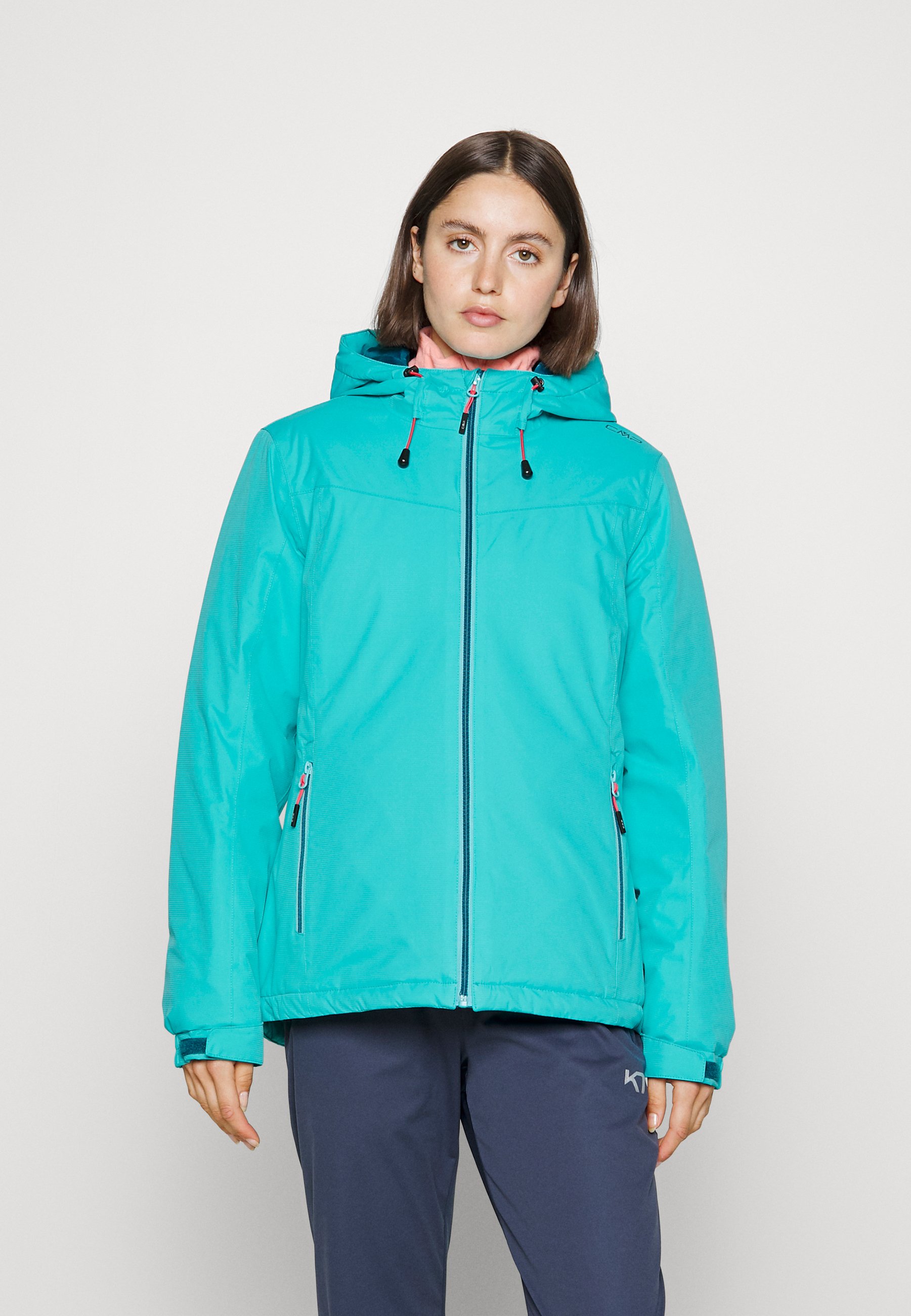 CMP WOMAN JACKET FIX HOOD - Hardshelljacke - lagoon/hellblau - Zalando.de