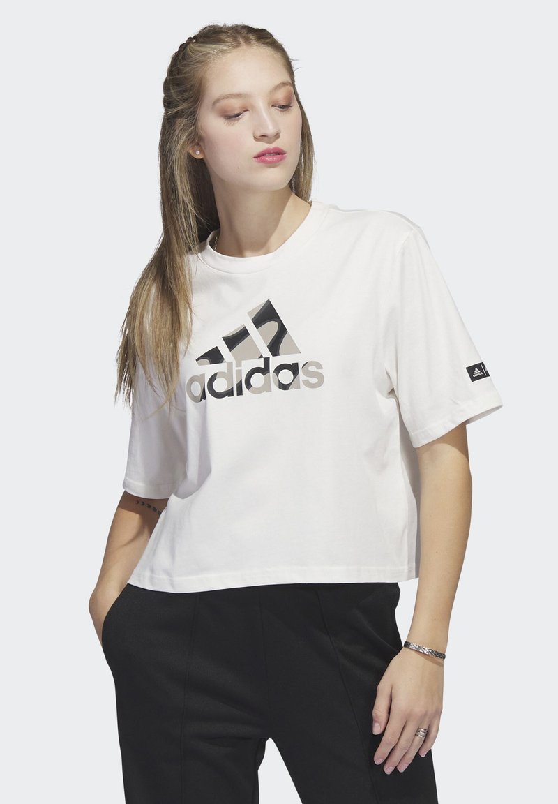 adidas Sportswear MARIMEKKO GF T TShirt print cloud white/weiß
