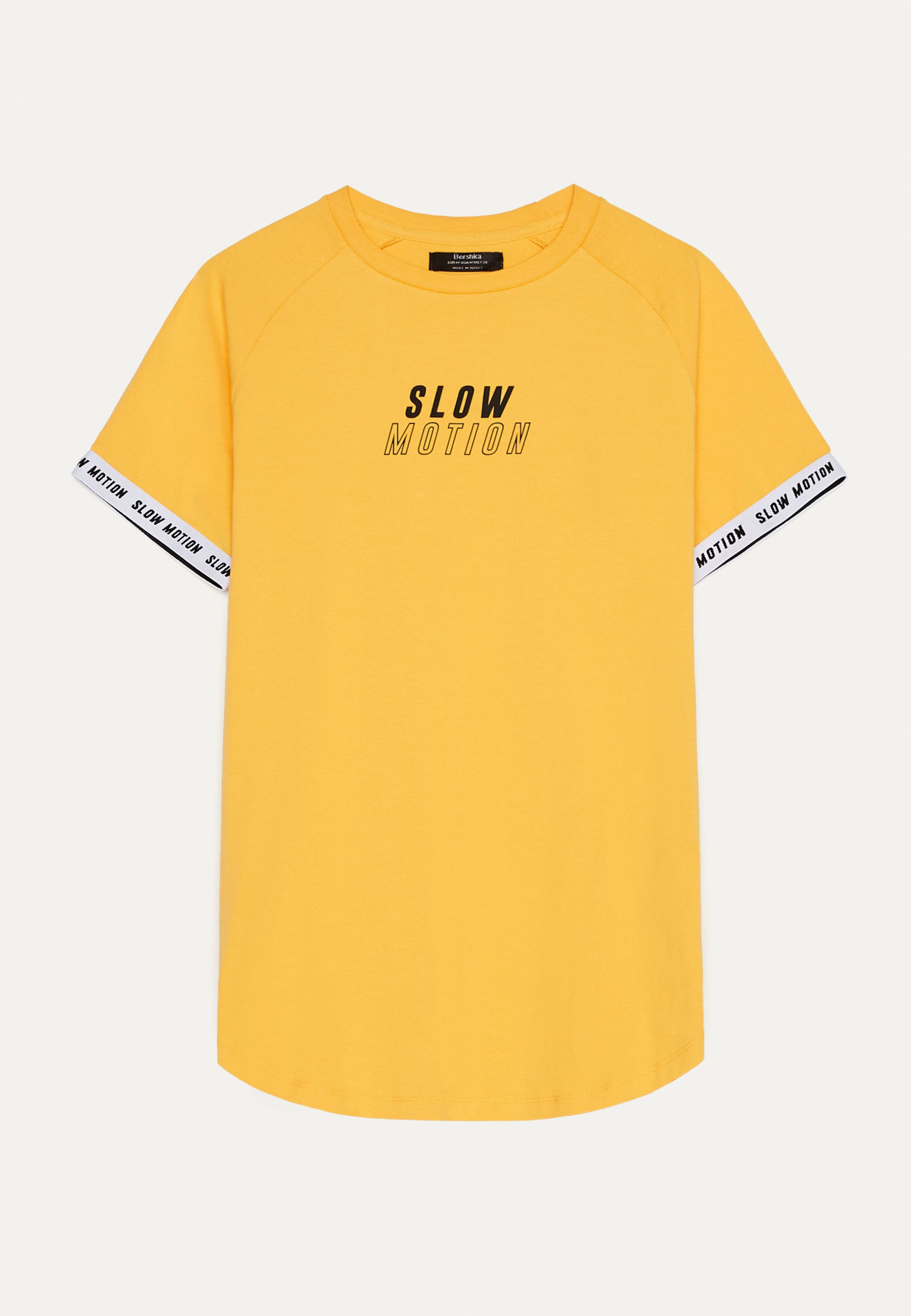 bershka jersey t shirt dress in khaki