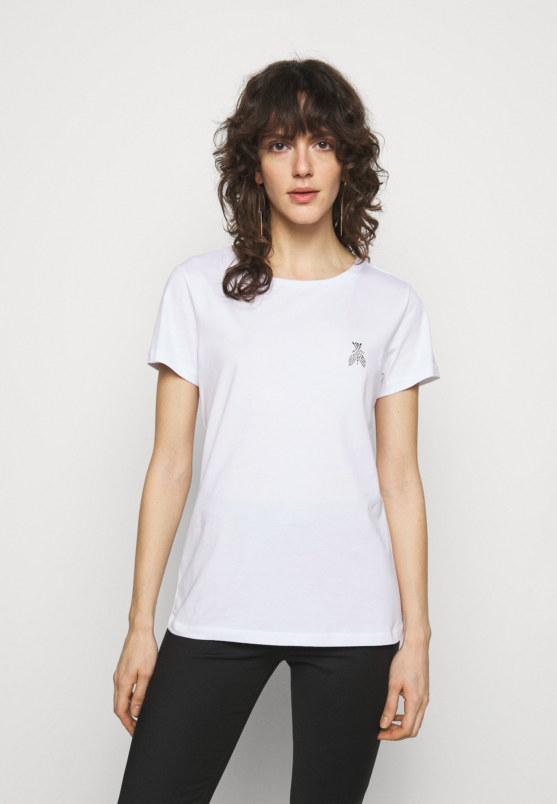 Patrizia Pepe MAGLIA - Print T-shirt - bianco ottico/white - Zalando.ie