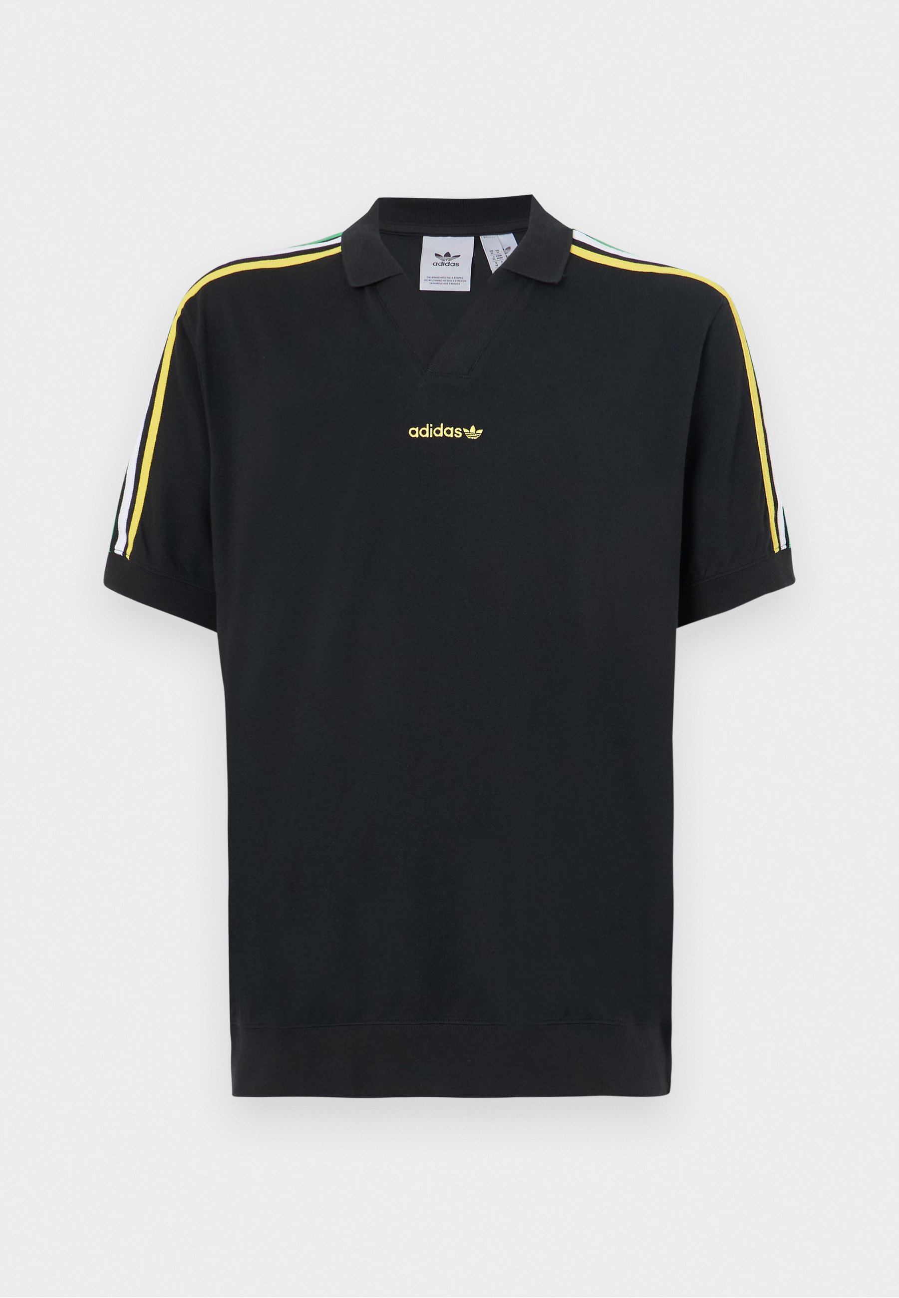 【ADIDAS】Originals V Day Polo Sweater Unisex Black★追跡可 adidas Originals sweatshirt Collared Tracktop PRM EU