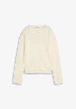 TOM TAILOR DENIM, TOM TAILOR DENIM PULLOVER & STRICKJACKEN RELAXED FIT STRICKPULLOVER - Jersey de punto - off white