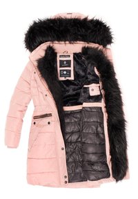 Navahoo Paula - Winter coat - rosa mit schwarzem fell