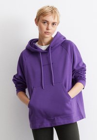 Marc O'Polo DENIM KANGAROO POCKET - Mikina - active purple