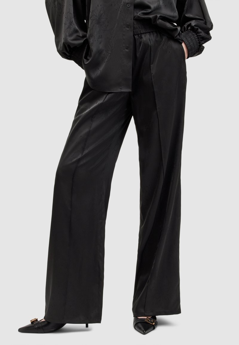 Pantalon Cargo Conique Femme AllSaints UK 14 Noir - Occasion Bon état, Coupe Régulière