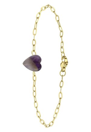MET HART AMETHIST - Armband - gold-coloured