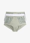 3PK AMELIA HIGH RISE - Braguitas - soft green