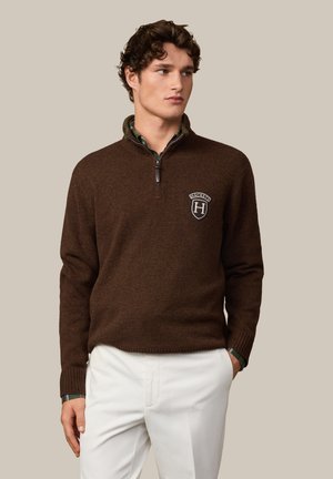 Hackett London HERITAGE PEAKS - Pulover - dark brown