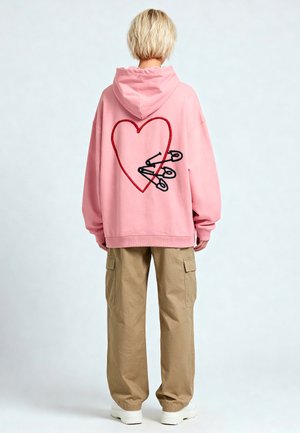 PINS EMBROIDERY HEAVYWEIGHT - Sweat à capuche - pink