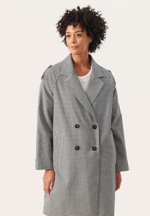 Part Two ERIKA - Klassischer Mantel - dark navy check