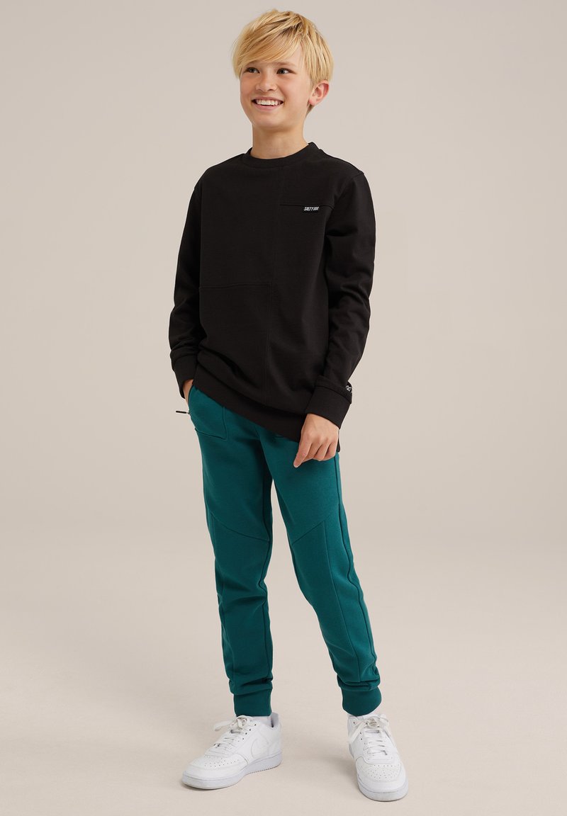 WE Fashion SALTY DOG - Pantalon de survêtement - green