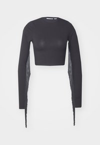 NMDALLAS FRINGE CROP - Pitkähihainen paita - black