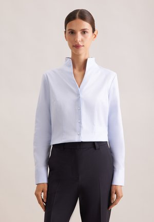 Seidensticker, Kelchkragenbluse Slim Fit - Chemisier - blau