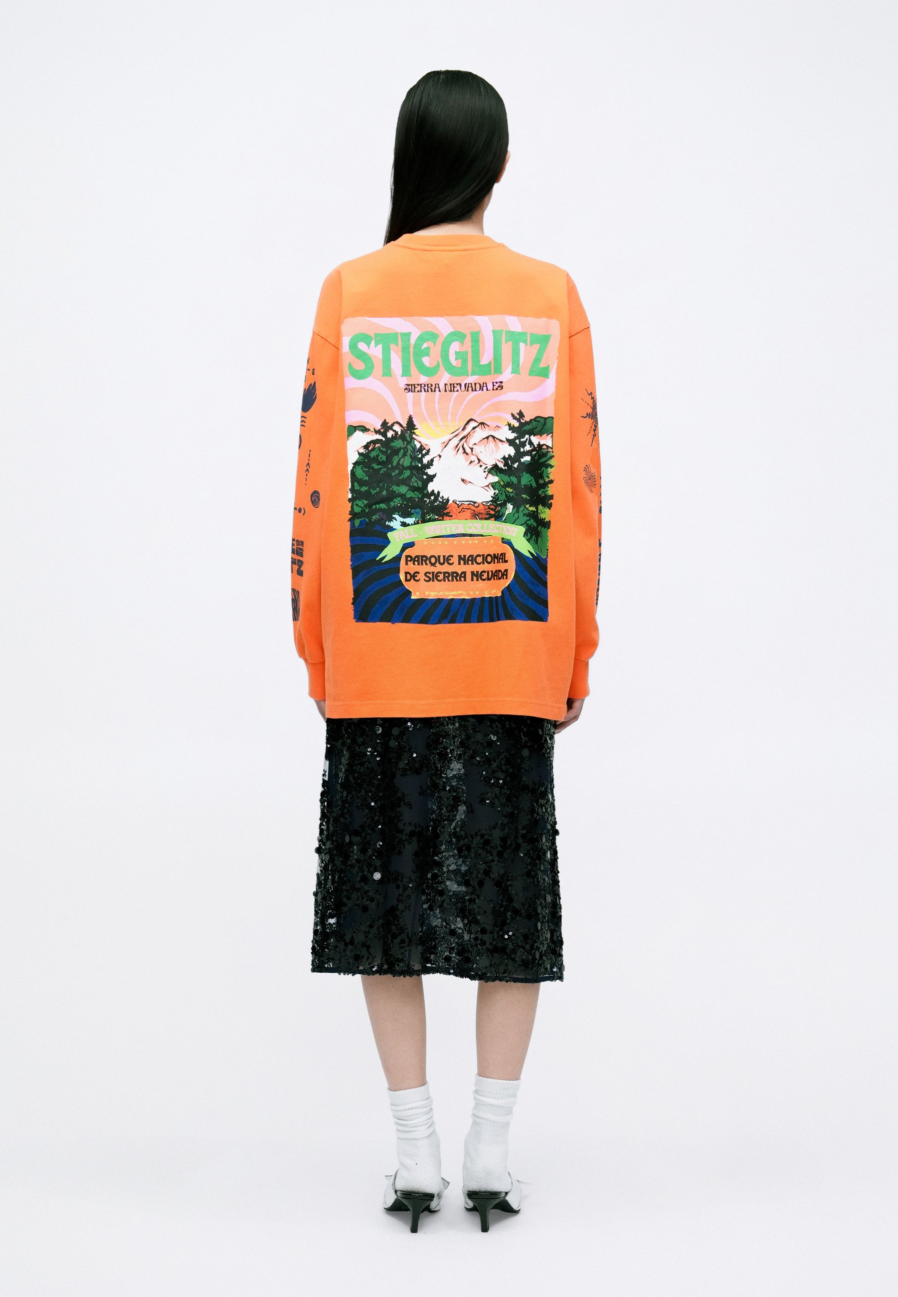 Stieglitz XAVI SKATE LONGSLEEVE - Longsleeve - orange/oranje