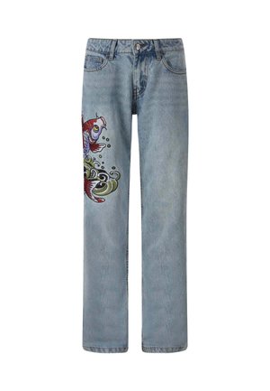 Ed Hardy KOI WAVE - Straight leg jeans - blue