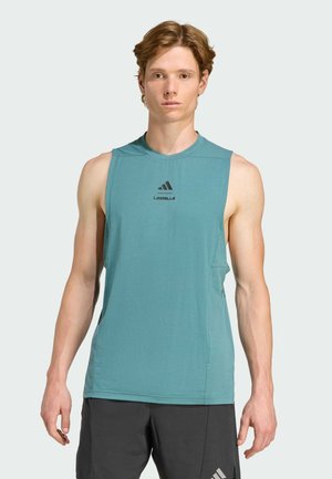 LES MILLS GRAPHIC  - Top - preloved teal