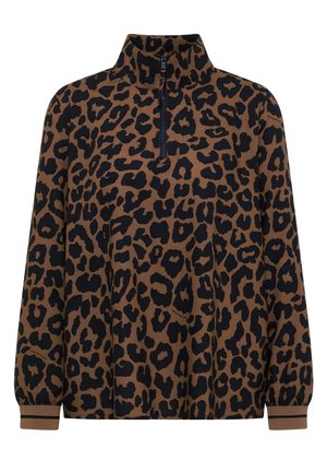 Cecil, BLUSE MIT STEHKRAGEN UND ZIPPER - Blouse - creamy mocha