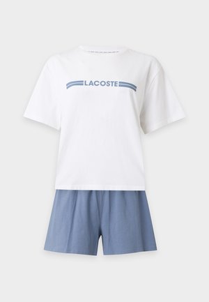 Lacoste, LOUNGEWEAR CORE ESSENTIALSS SET - Пижама - white/thistle