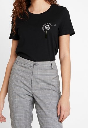 T-shirt con stampa - black