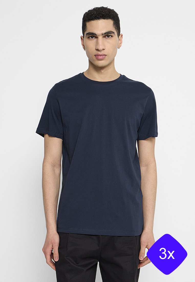 Selected Homme T-shirt basic donkerblauw