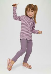 s.Oliver MIT GLITZER-EFFEKT UND PAILLETTEN - Longsleeve - flieder
