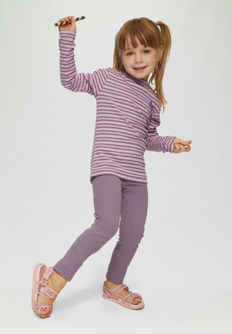 s.Oliver MIT GLITZER-EFFEKT UND PAILLETTEN - Longsleeve - flieder