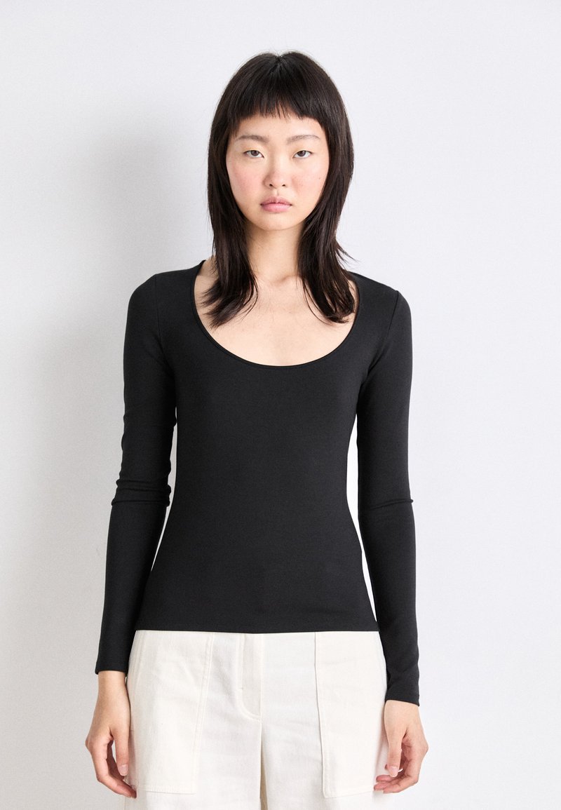 BOSS ECETA - Topper langermet - black