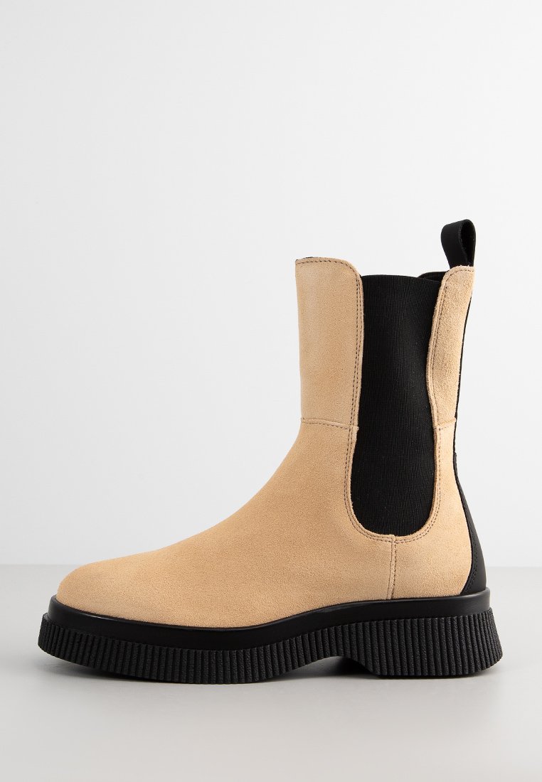 Scotch & Soda Plateaulaarzen zandkleur